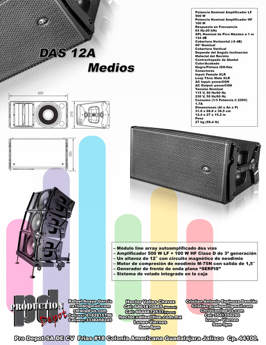 DAS 12A MEDIOS