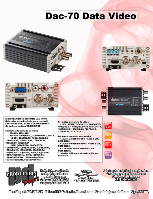 DAC-70 DATA VIDEO