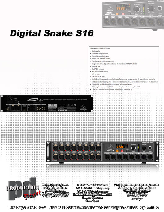 DIGITAL SNAKE S16