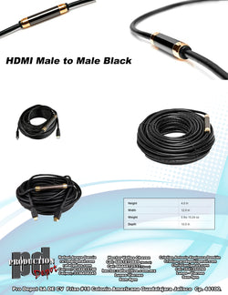 HDMI MALE TO MALE BLACK