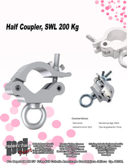 HALF COUPLER, SWL 200 KG
